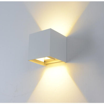 6W LED Wall Lamp IP65 Waterproof Indoor & Outdoor Aluminum Wall Light Surface Mounted Cube LED Garden Porch Light