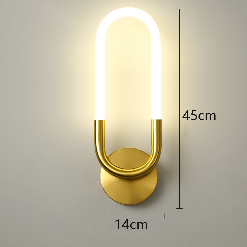 U-shaped Wall lamp Modern designer Creative Study Living room Bedroom Wall light Bedhead
