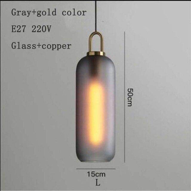 Nordic Modern Simple Glass Ball LED E27 Pendant Lights Interior Lighting Lamps Restaurant Bedroom Stair Decoration Hanging Light