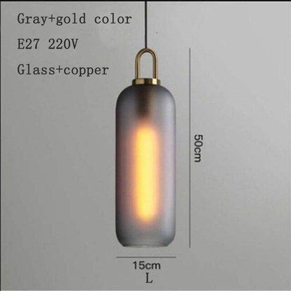 Nordic Modern Simple Glass Ball LED E27 Pendant Lights Interior Lighting Lamps Restaurant Bedroom Stair Decoration Hanging Light
