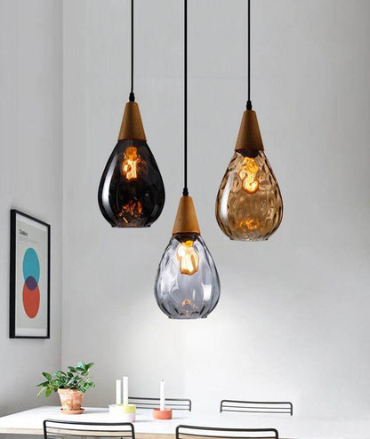 Modern Creative Europe Glass Pendant Light LED E27 With 3 Colors For Bedroom/Restaurant/Living Room/Kitchen/Cafe/Hotel/Office