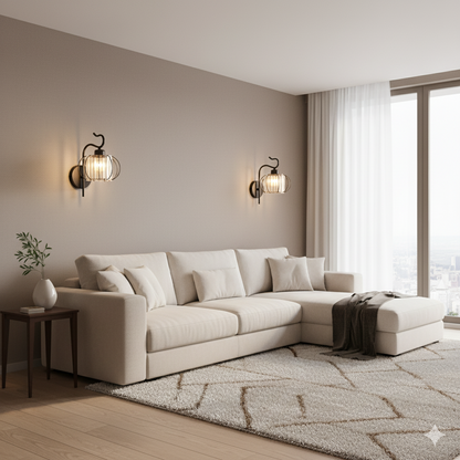 Modern Luxury Gold Wall Lamp Nordic Creative Crystal Sconce Living Room Hallway Bedside Indoor LED Wall Light