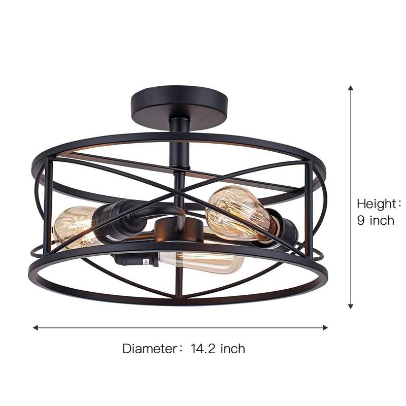 Vintage Industrial Wind Suction Top Lamp American Farmhouse Restaurant Bedroom Balcony Lamps