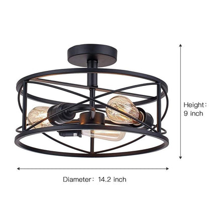 Vintage Industrial Wind Suction Top Lamp American Farmhouse Restaurant Bedroom Balcony Lamps