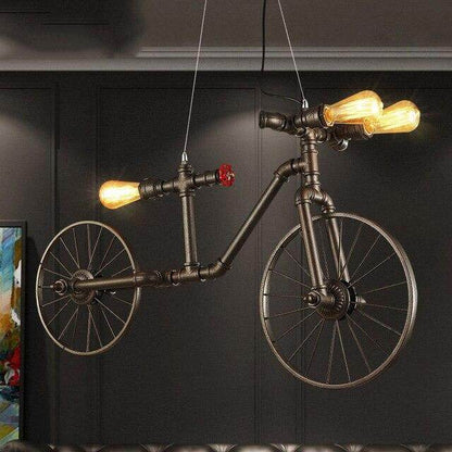 Creative Retro Bicycle Chandelier Industrial Wind Iron Art Craft Light Restaurant/bar/Cafe Decorative Light