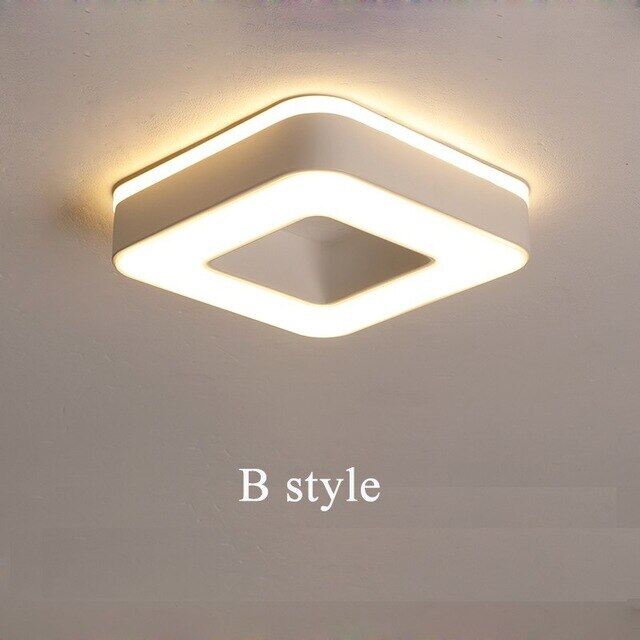 New Design LED Ceiling Light Corridor Art Gallery Decoration Front Balcony Lamp Porch White Black Lamparas De Techo Plafondlamp