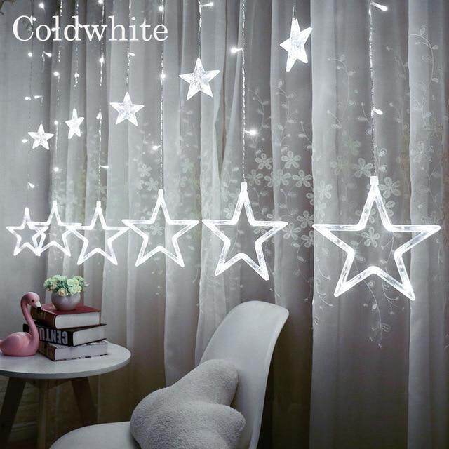 Christmas lights indoor/outdoor fairy lights Moon Star Lamp LED String Decoration for home Party Holiday lighting