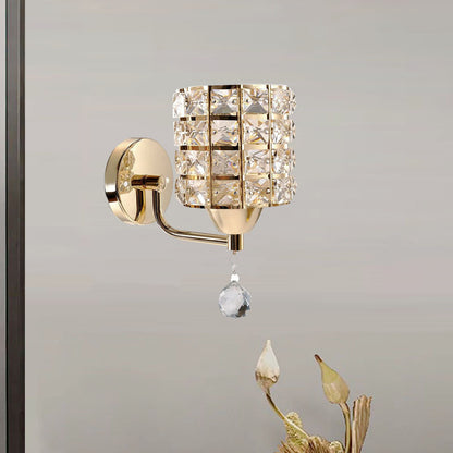 Decorative Crystal Wall Lamps Simple Cyrstal Wall Lights for Bedroom Living Room Crystal Wall Lighting
