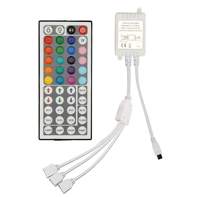 15m 3x5m LED Light Strips RGB Tiktok Lights 5050 SMD 450 Leds 10mm Strip Fexible Light Led Tape not-waterproof DC 12V 450leds with 44key IR Remote Controller Kit