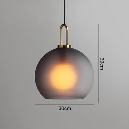 Postmodern Ins Pendant Lights Luxury Restaurant Lamps Nordic Bar Bedroom Bedside Glass Ball Single Hanging Lamp