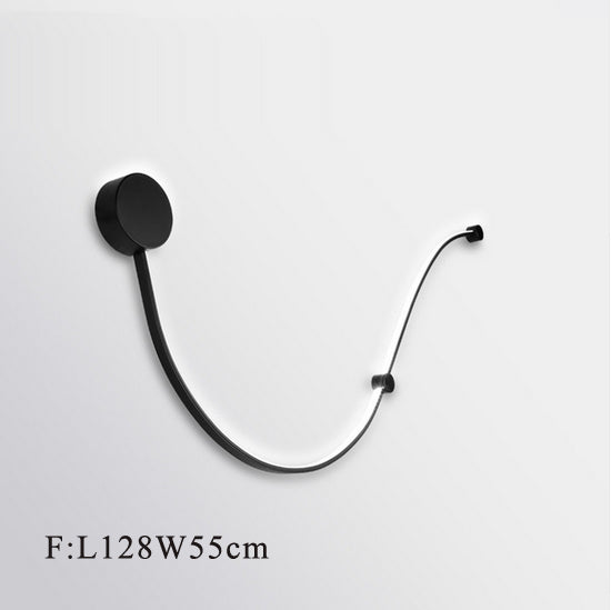LED Postmodern Nordic Iron Aluminum Acrylic Belt LED Lamp LED Light Wall lamp Wall Light Wall Sconce For Store Bedroom Corridor