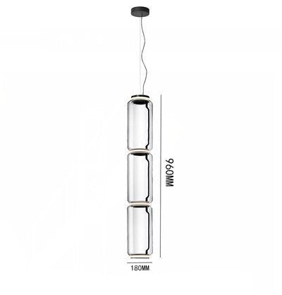 Modern Simple Glass Splicing Time Tunnel Restaurant Empty Chandelier