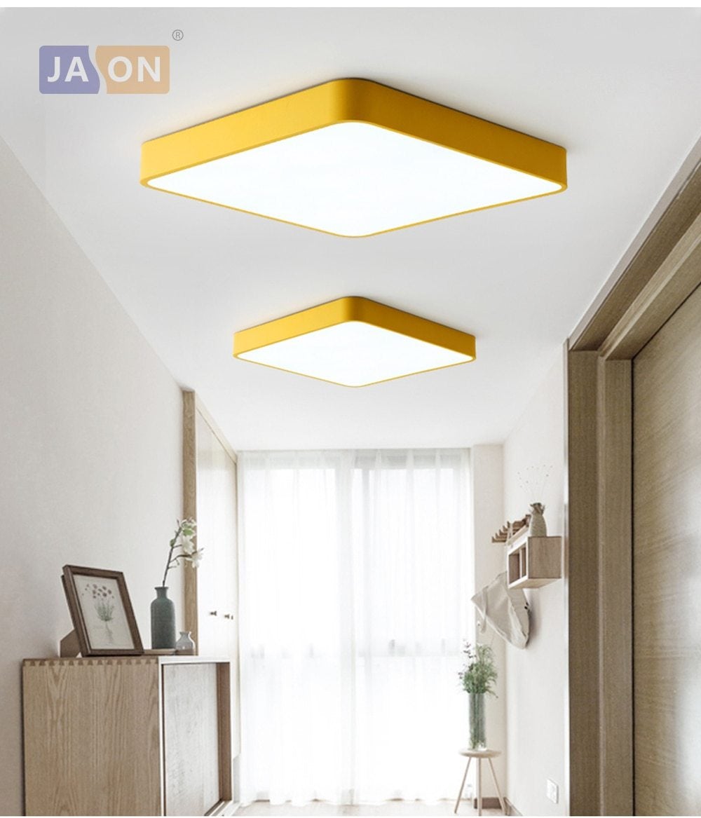 LED Modern Acryl Alloy Square 5cm Colorized LED Lamp.LED Light.Ceiling Lights.LED Ceiling Light.Ceiling Lamp For Foyer Bedroom