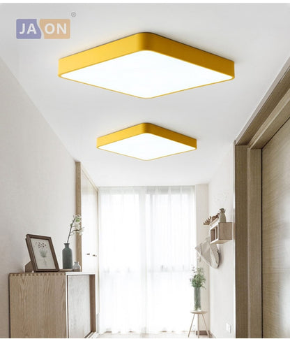 LED Modern Acryl Alloy Square 5cm Colorized LED Lamp.LED Light.Ceiling Lights.LED Ceiling Light.Ceiling Lamp For Foyer Bedroom