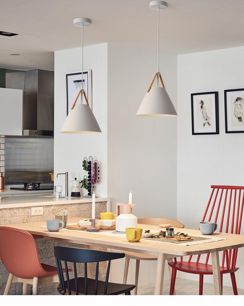Nordic minimalist  pendant light creative bedside /restaurant /bedroom/ bar dining table study pendant lamp