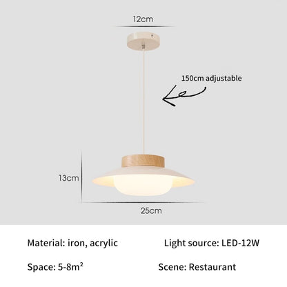 Wind LED Pendant Light Art Decorative Hanging Lamp For Kitchen Island Dining Room Modern Lighting