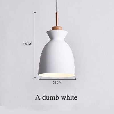 Fashion Indoor lighting pendant lights Wood and aluminum lamp restaurant bar coffee dining room LED hanging light fixture