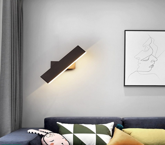 Led indoor wall lamps rotation adjustable switch modern wall sconce with switch stair wall light fixture hallway led wall sconce