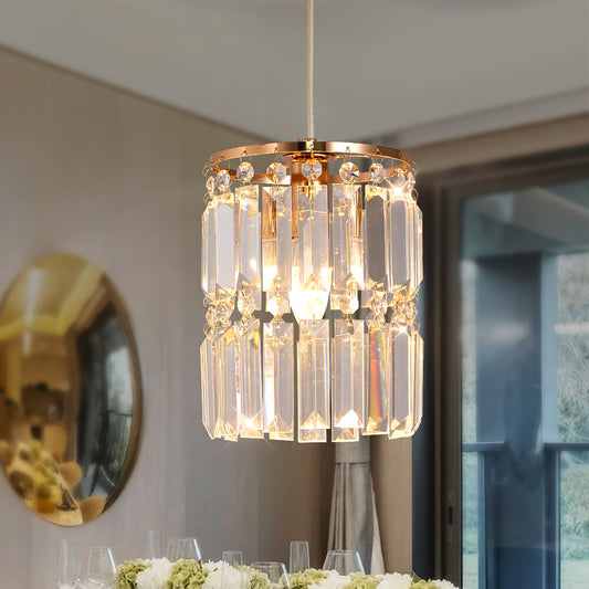 Nordic LED Gold Pendant Hanging Light Crystal Ceiling Lamps Modern Chandelier Lustre Dining Table Kitchen Island Decor Fixtures