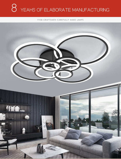 acrylic room modern nordic pendant hanging living room led light bedroom lamp color changing lights led chandelier lighting