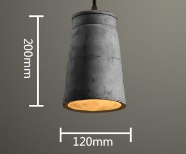 Retro Industrial Creative Cafe Bar Table Bedroom Personalized Restaurant Cement Chandelier
