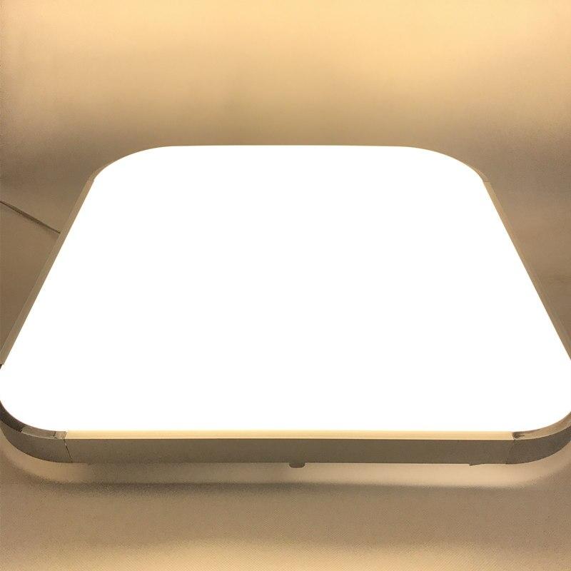 Modern 2.4G RF Remote Control Square Aluminum Acrylic LED Ceiling Lamp Cold White+Warm White Stepless Dimming LED Ceiling Light