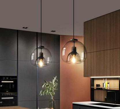 Nordic Glass Chandeliers Three-headed Combination Lamps