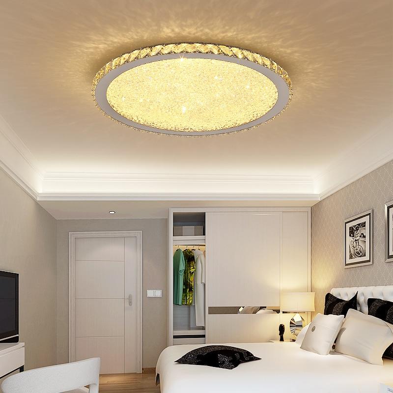 Modern K9 Crystal Circular Square Ceiling+Lights Room Light Suspension Luminaire Plafonnier LED Living Room Lights Lustre