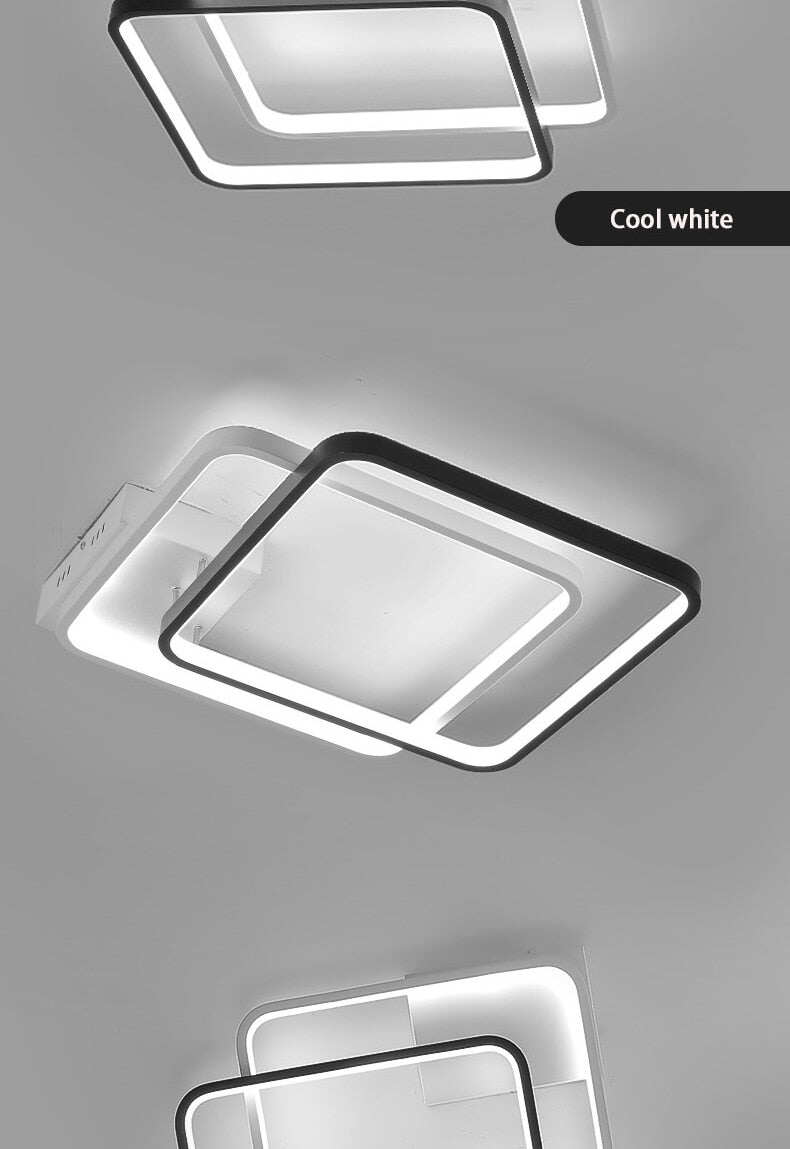 420x420mm Modern Led Ceiling Lights For Bedroom Study Room Living Room White+Black Color Home Deco Ceiling Lamp