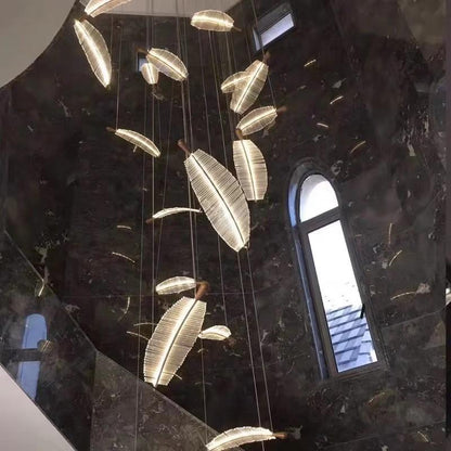 Modern Art Decorative Feather Chandelier Villa Hotel Non-standard Large Art Pendant Chandelier