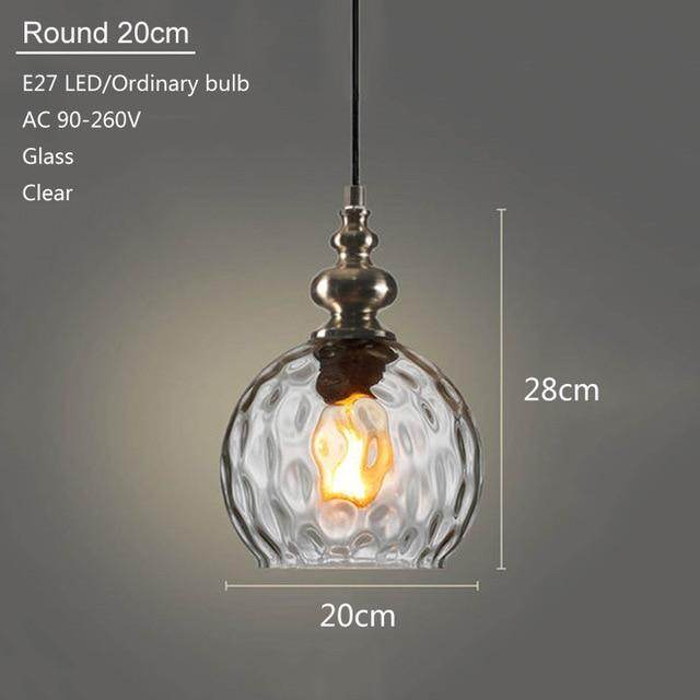 Modern Creative Europe Glass Pendant Light LED E27 With 3 Colors For Bedroom/Restaurant/Living Room/Kitchen/Cafe/Hotel/Office