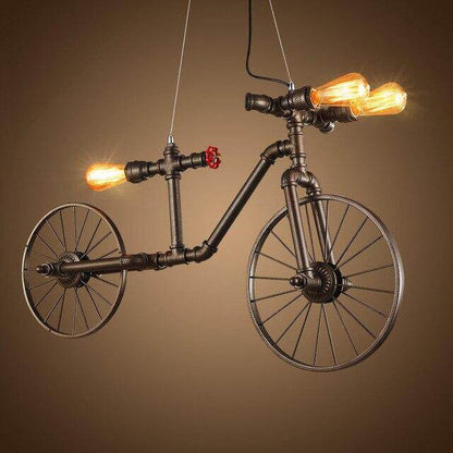 Creative Retro Bicycle Chandelier Industrial Wind Iron Art Craft Light Restaurant/bar/Cafe Decorative Light