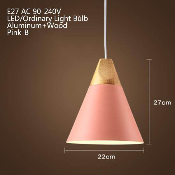 Nordic Modern Macaron Combination Wooden Pendant Lamp Loft Restaurant Cafe Decoration Pendant Light Bedroom Bedside Hanging Lamp