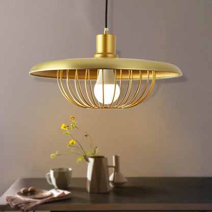 Simple Nordic Single Head Chandelier Personalized Bar Restaurant Bedroom Lamp Coffee Shop Hat Shadow Chandelier
