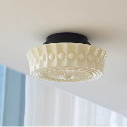 Cream ceiling lamp Hardware GlassCeiling Light tricolor light With hanging chain Pendant light  Bedroom Hallway Living Room