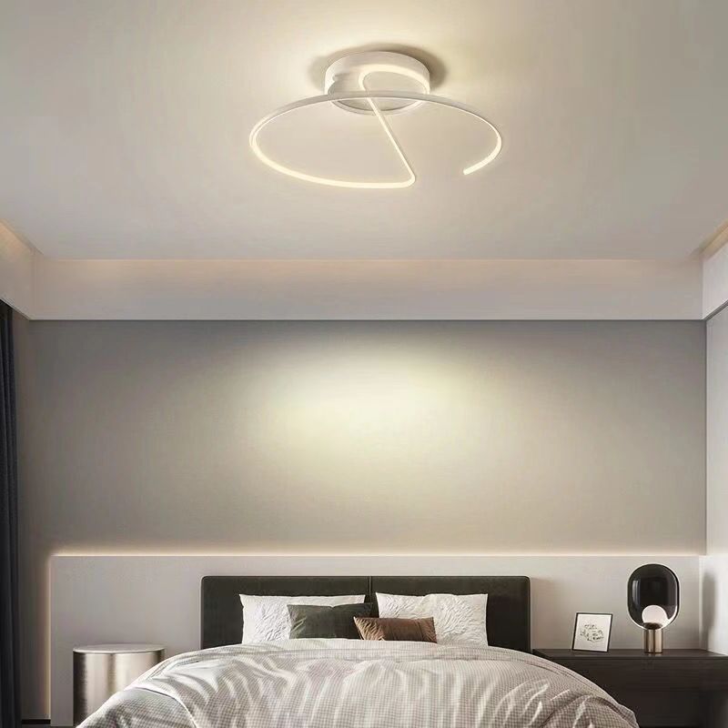 Living Room Lamp LED Chandeliers Indoor Lighting Light Kitchen Lustre Lamps White Chrome Lamp