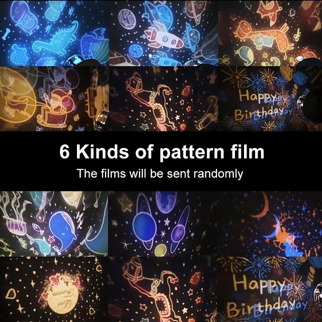 Music Projector Night Light With  Speaker Chargeable Universe Starry Sky Rotate LED Lamp Colorful Flashing Star Kids Baby Gift