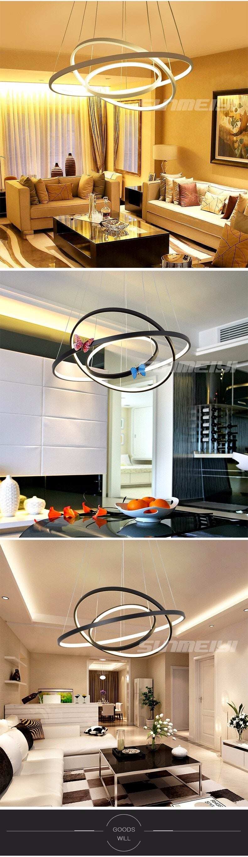 Modern LED Simple Pendant Lights Lamp For Living Room Cristal Lustre Pendant Lights Pendant Hanging Ceiling Fixtures