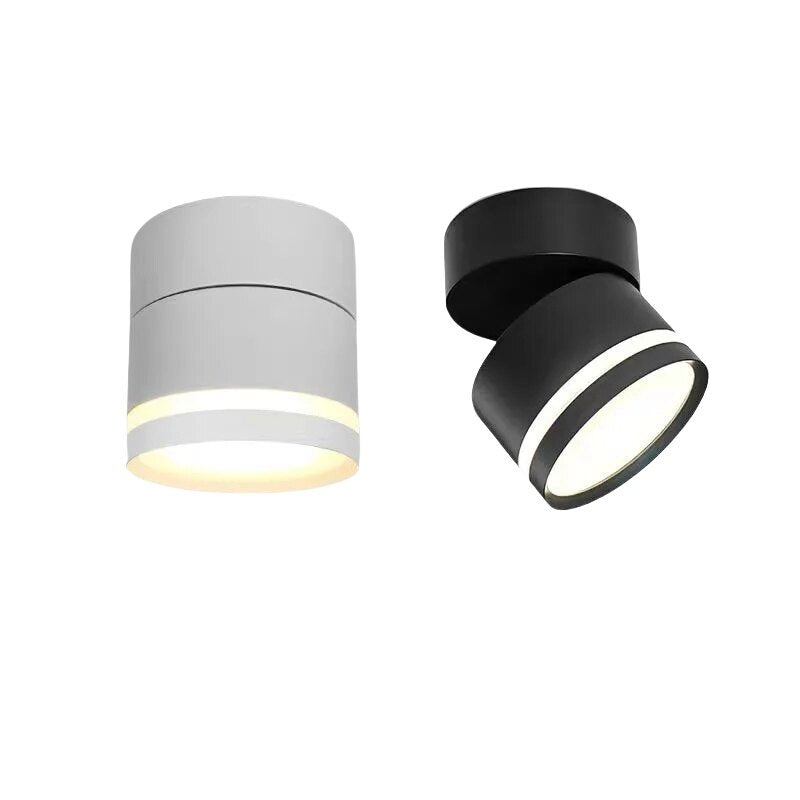 Rotating LED Full Spectrum Surface Mounted Dimmable Downlight  Anti Glare Ceiling Lamp 5W7W10W15W20W Spotlight Indoor