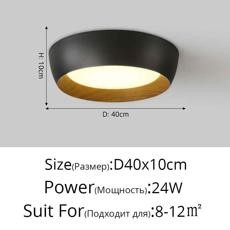 Nordic LED Ceiling Lights For Living Room Bedroom Corridor Luminaire White Black Gray lamp ping lustres e pendentes