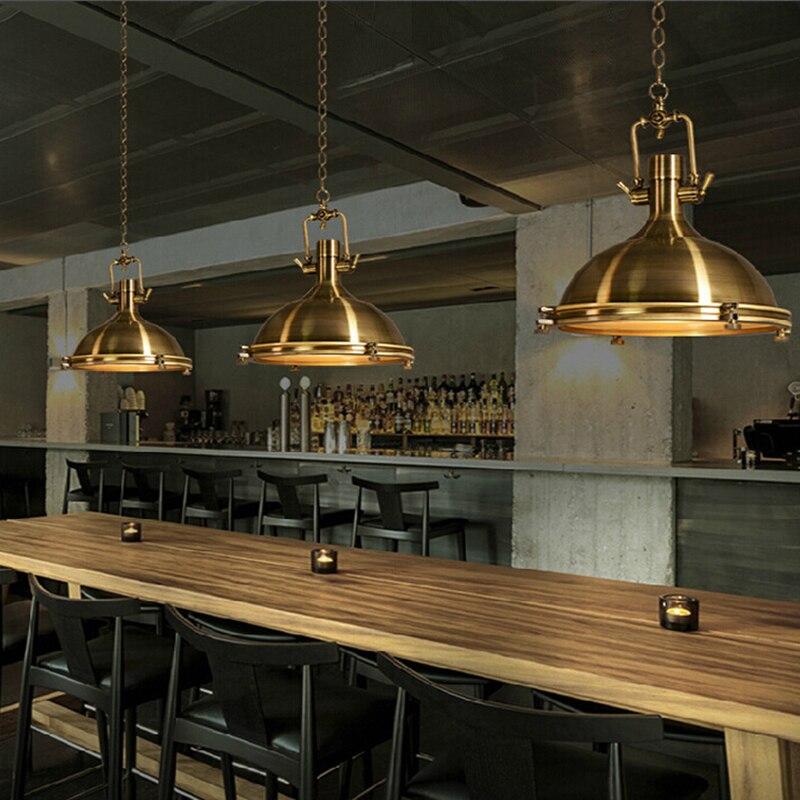 3 Style Loft Retro Industrial Hanging Hardware Metals Pendant Lamp Vintage E27 LED Lights For Kitchen Bar Coffee Light Fixtures