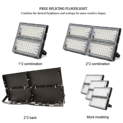 LED Flood Light 100W SMD Floodlight AC 50W LED Spotlight Exterior Waterproof Wall Washer Lamp  Projector Outdoor Lighting