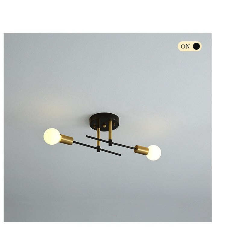 Nordic Room Bedroom Bedside Lamp Aisle Copper Ceiling Lamp