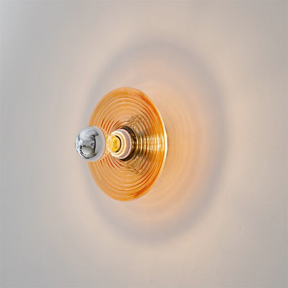 Nordic LED Wall Lamp Water Ripple Glass Lighting For Bedroom Living Room Home Decoratio
