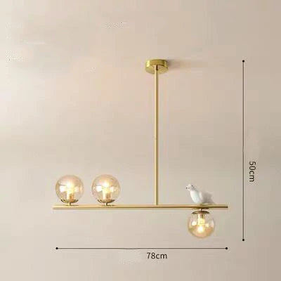 Simple Modern Living Room Bird Decorative Lamp Personalized Creative Hotel Bedroom Nordic LED Light Luxury Dining Room Chandelier