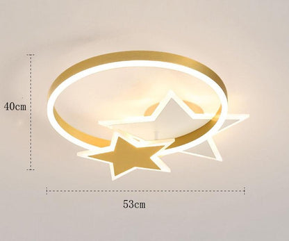 Simple Creative Copper LED Ceiling Lamp