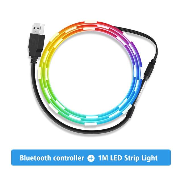 LED Strip Light USB Bluetooth APP 1M 2M 3M 4M 5M TV Backlight Screen Lighting Music Sync RGB Tape Led Lights For Room / Desk