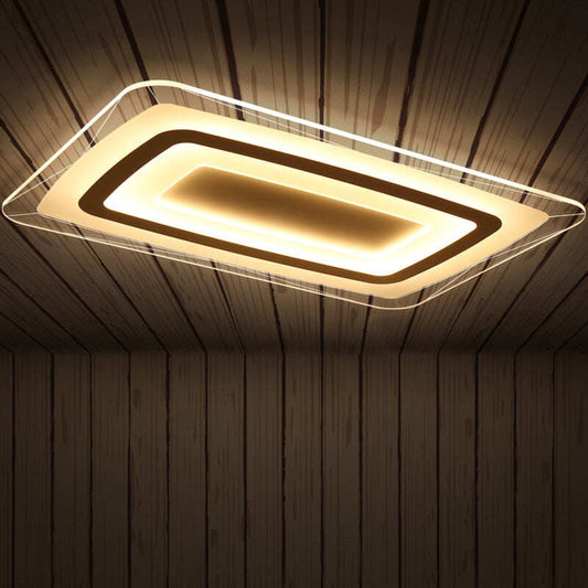 Remote Control Surface Mounted Modern Led Ceiling Lights Lamparas De Techo Rectangle Acrylic Led Ceiling Lights Lamp Fixtures