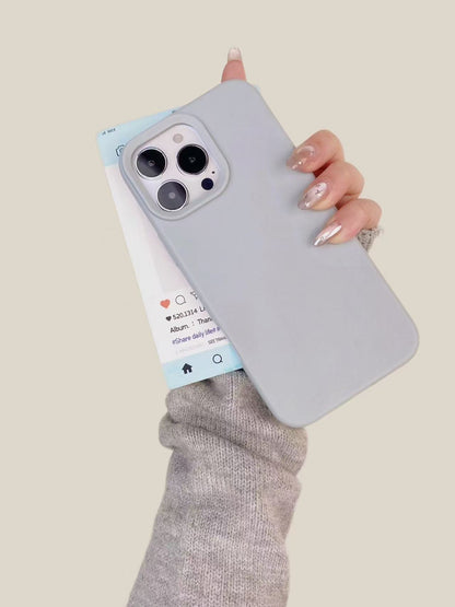 Dopamine-Inspired Silicone Solid Color Simple Fashion Phone Case for iPhone 17 Pro 16 Plus 16 Pro Max 15 14 13 12 11 Back Cover