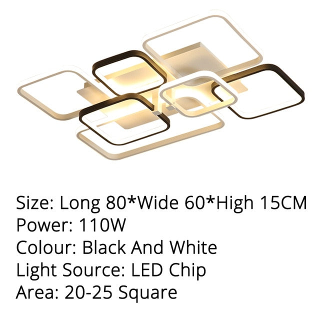 Black White Color Modern Led Ceiling Lights Creative For Living Room Dimmable Dome Lamp Fixture Dimmable Lustre Fixtures Dero